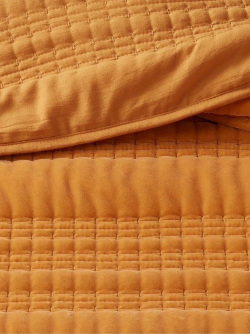 Dark Gold Velvet Quilt - Threshold